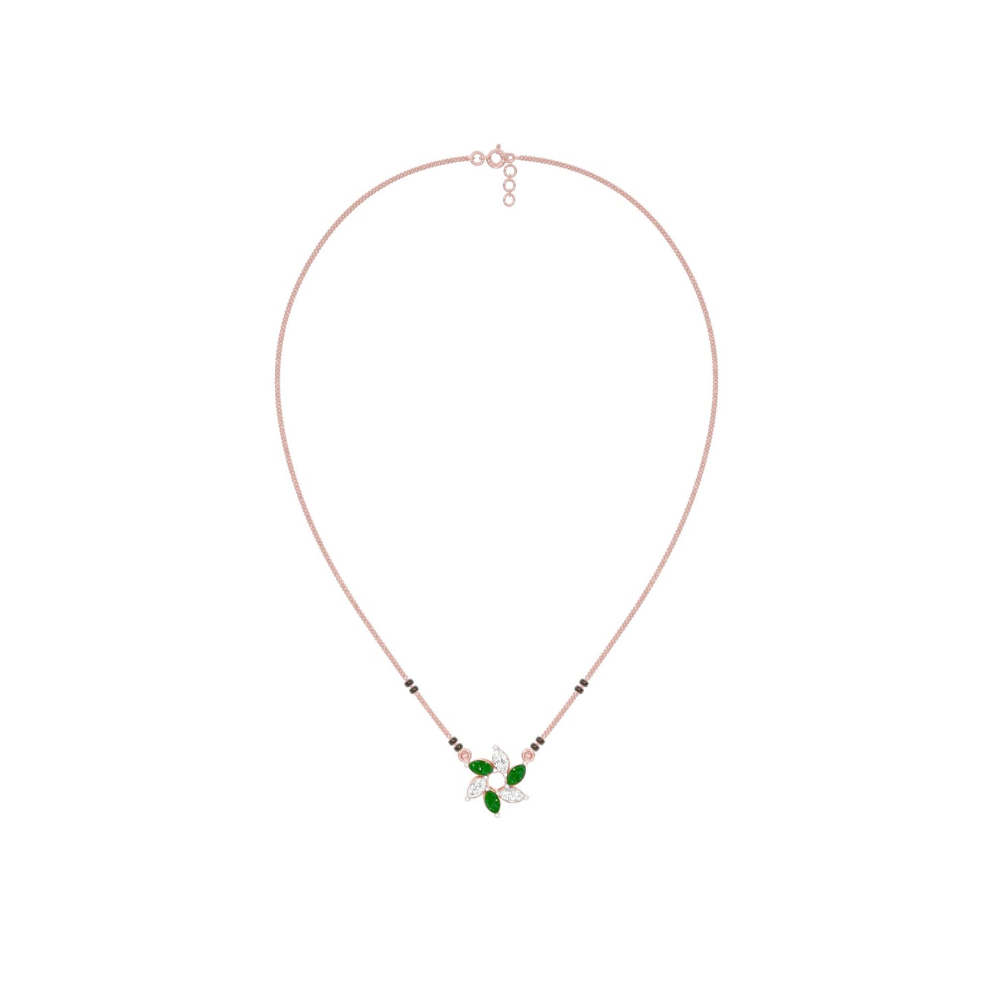 Starflare Marquise Diamond Mangalsutra 9 KT / Rose Gold