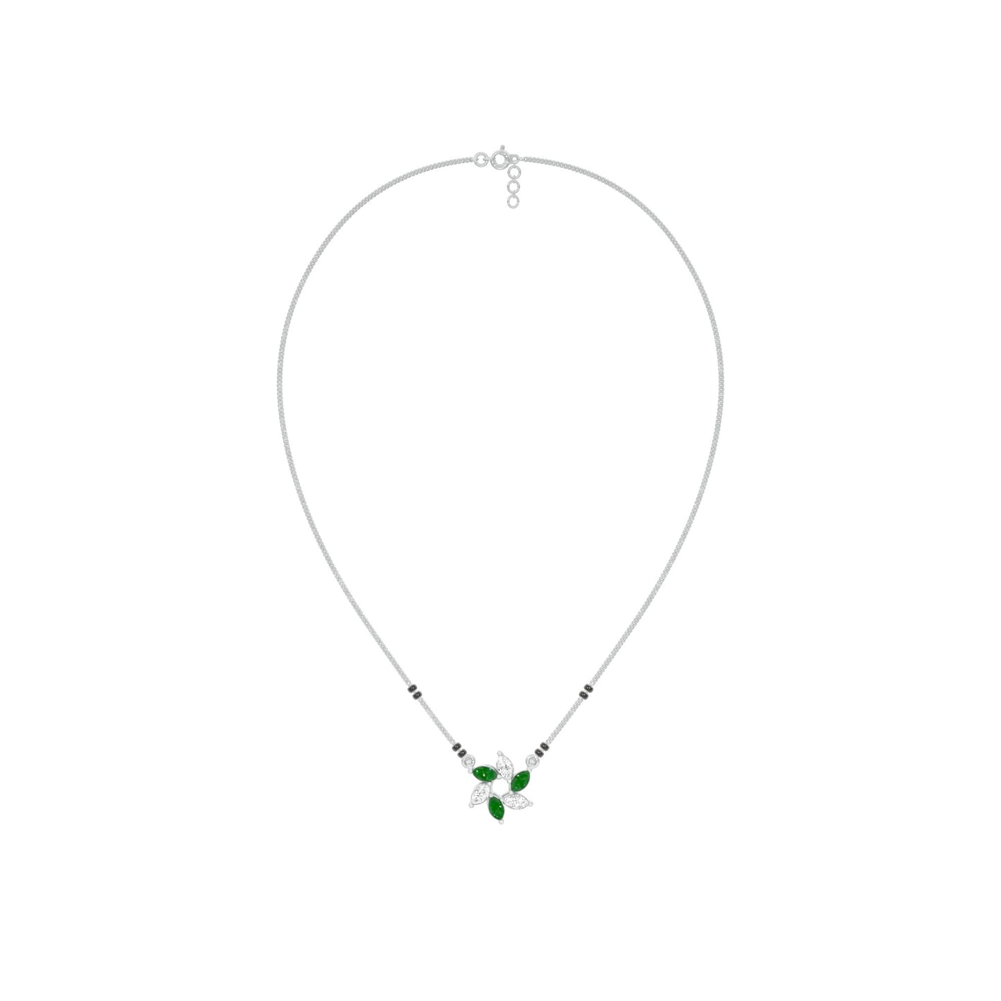 Starflare Marquise Diamond Mangalsutra 9 KT / White Gold