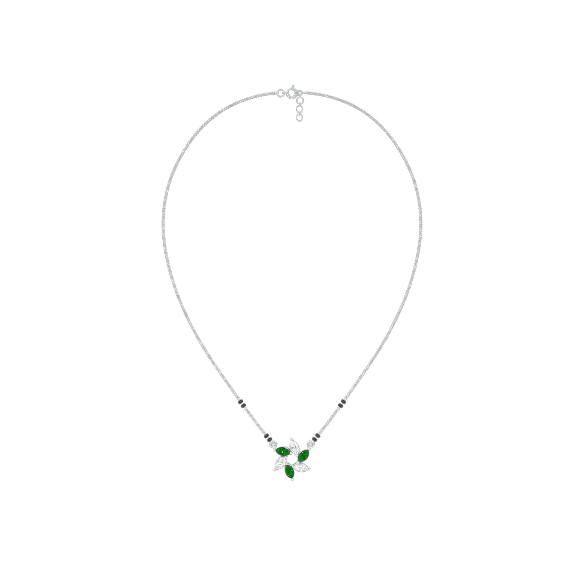 Starflare Marquise Diamond Mangalsutra 9 KT / White Gold