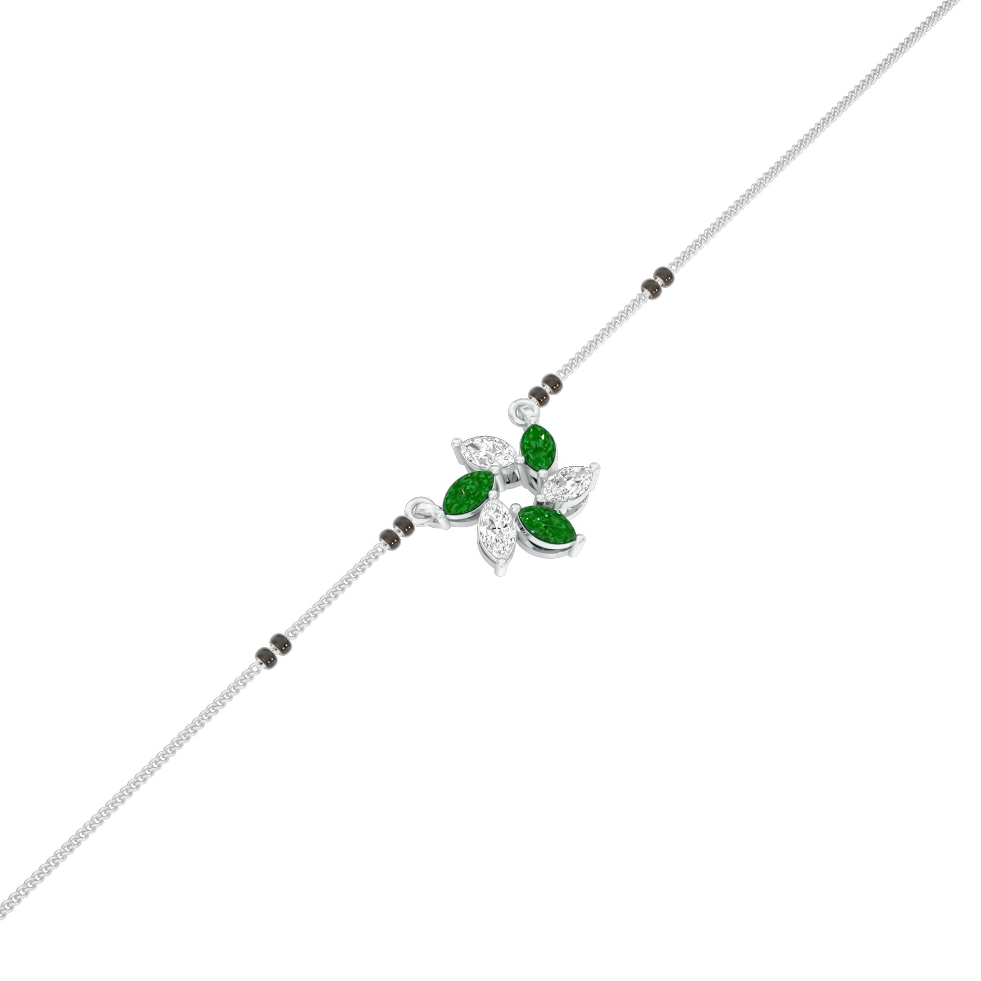 Starflare Marquise Diamond Mangalsutra 9 KT / White Gold