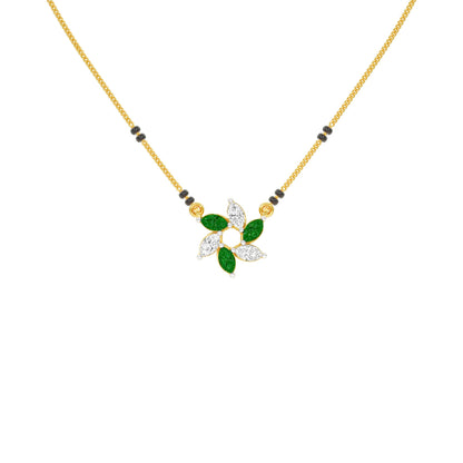 Starflare Marquise Diamond Mangalsutra 9 KT / Yellow Gold