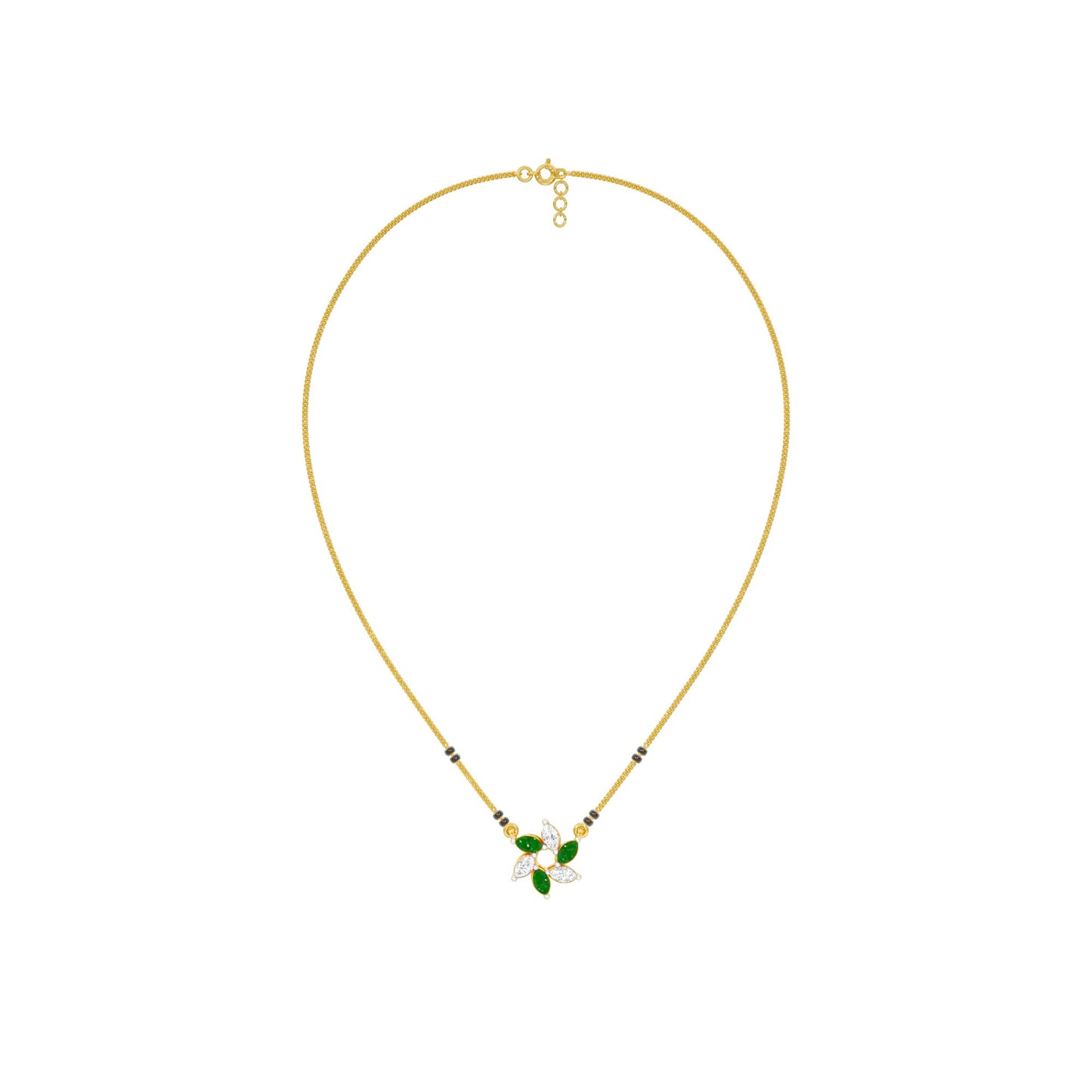 Starflare Marquise Diamond Mangalsutra 9 KT / Yellow Gold