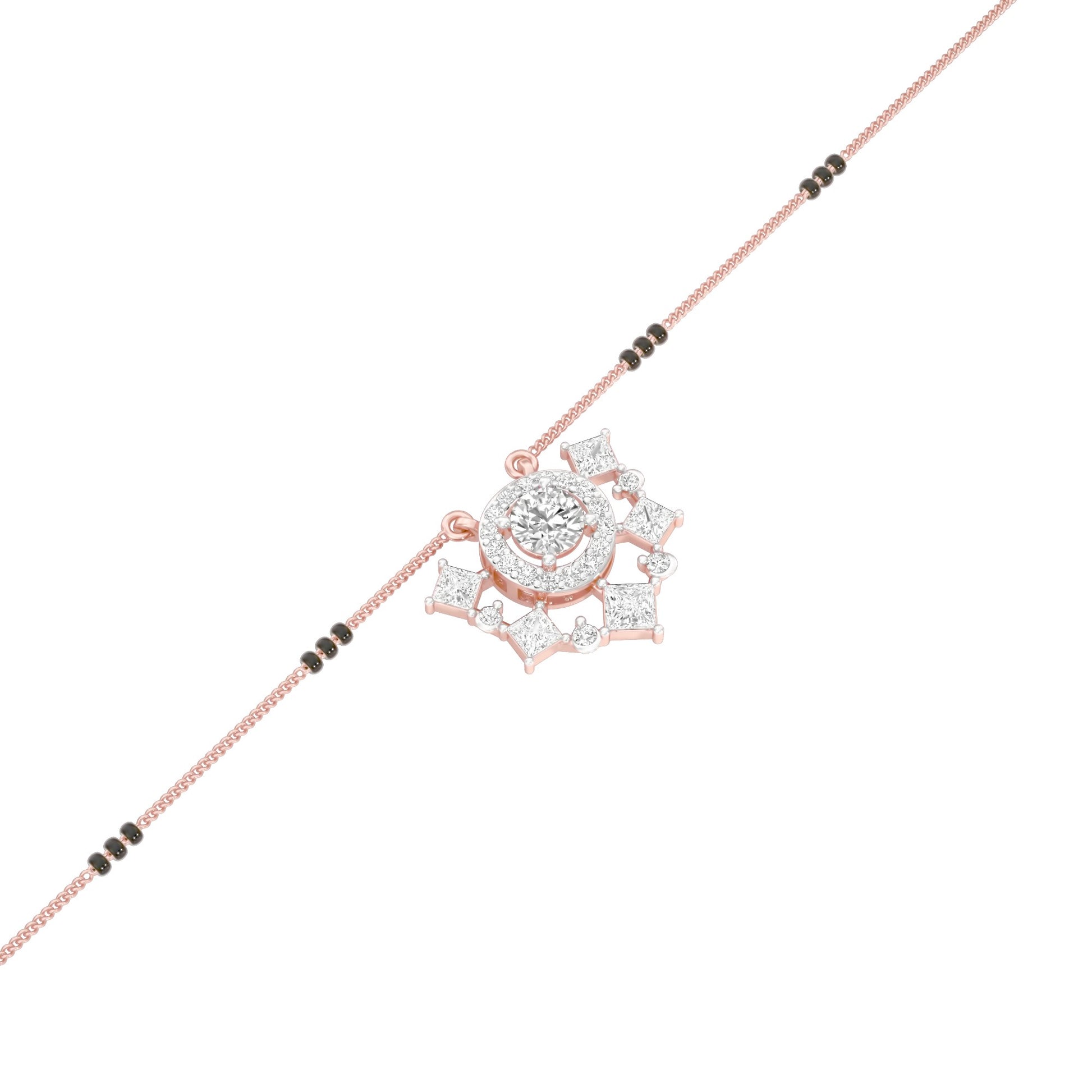 Daisy Love Diamond Mangalsutra 9 KT / Rose Gold