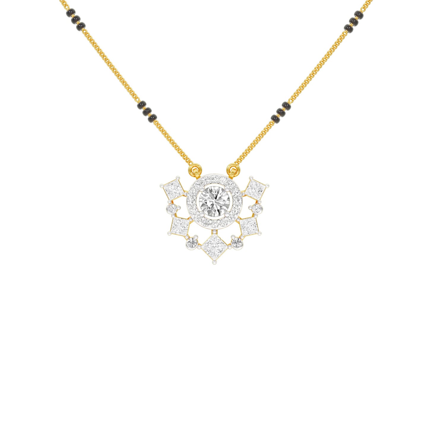 Daisy Love Diamond Mangalsutra 9 KT / Yellow Gold