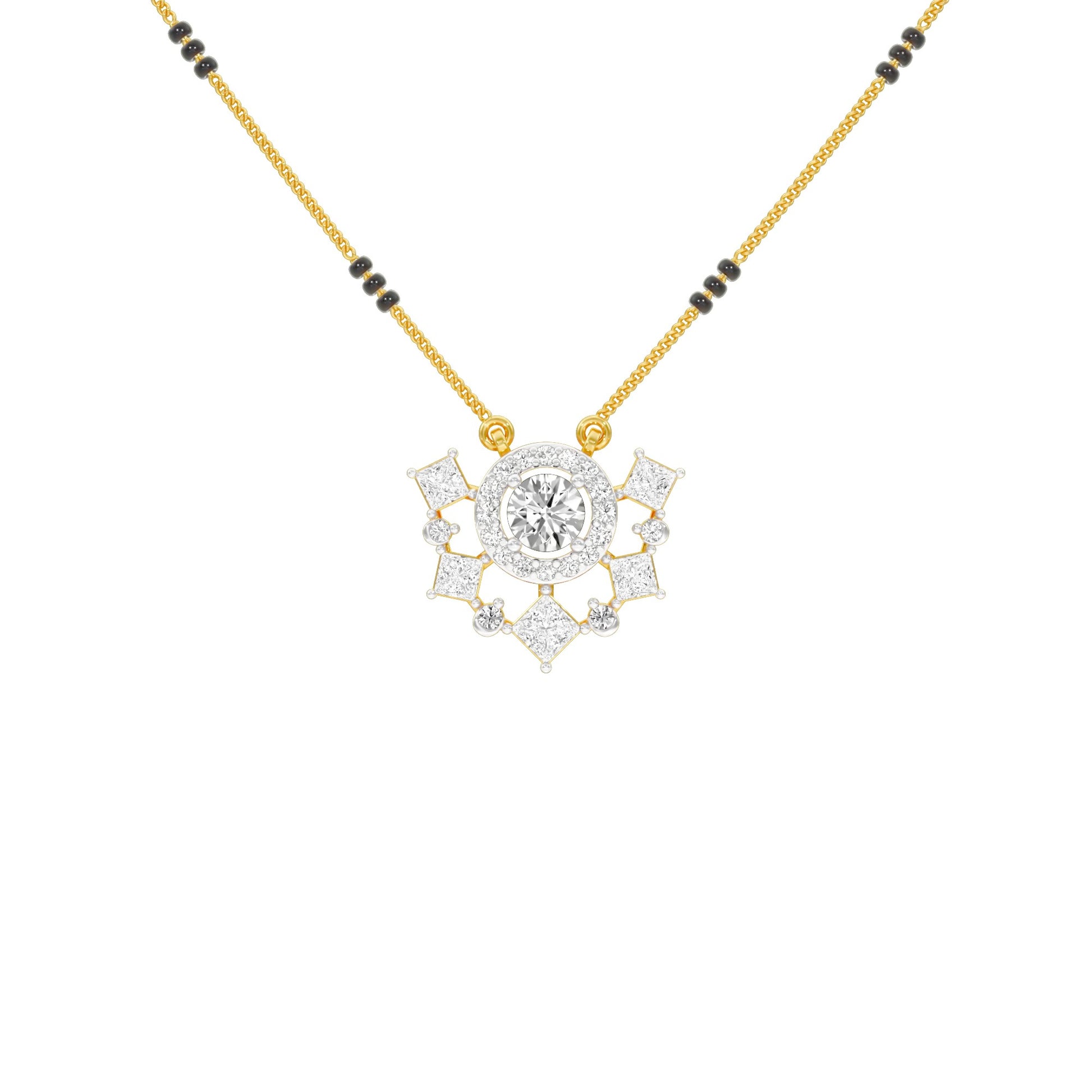 Daisy Love Diamond Mangalsutra 9 KT / Yellow Gold