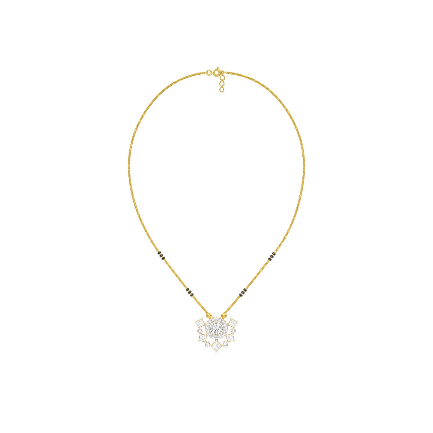Daisy Love Diamond Mangalsutra 9 KT / Yellow Gold