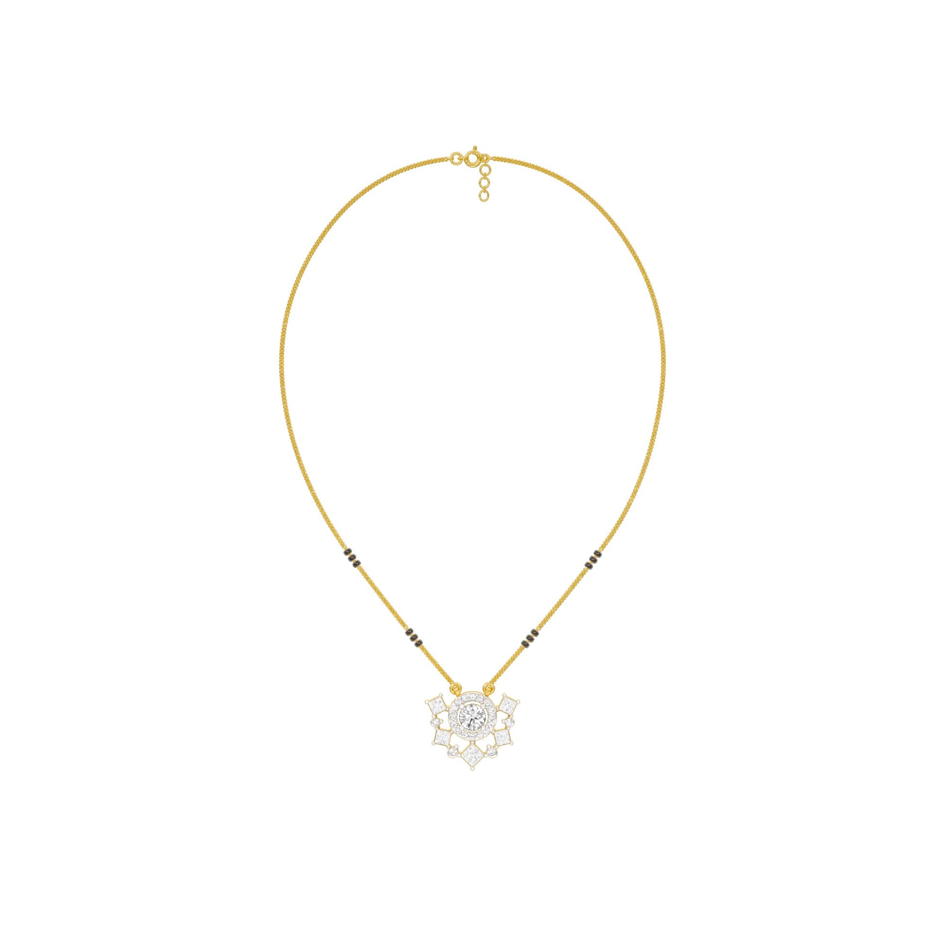 Daisy Love Diamond Mangalsutra 9 KT / Yellow Gold