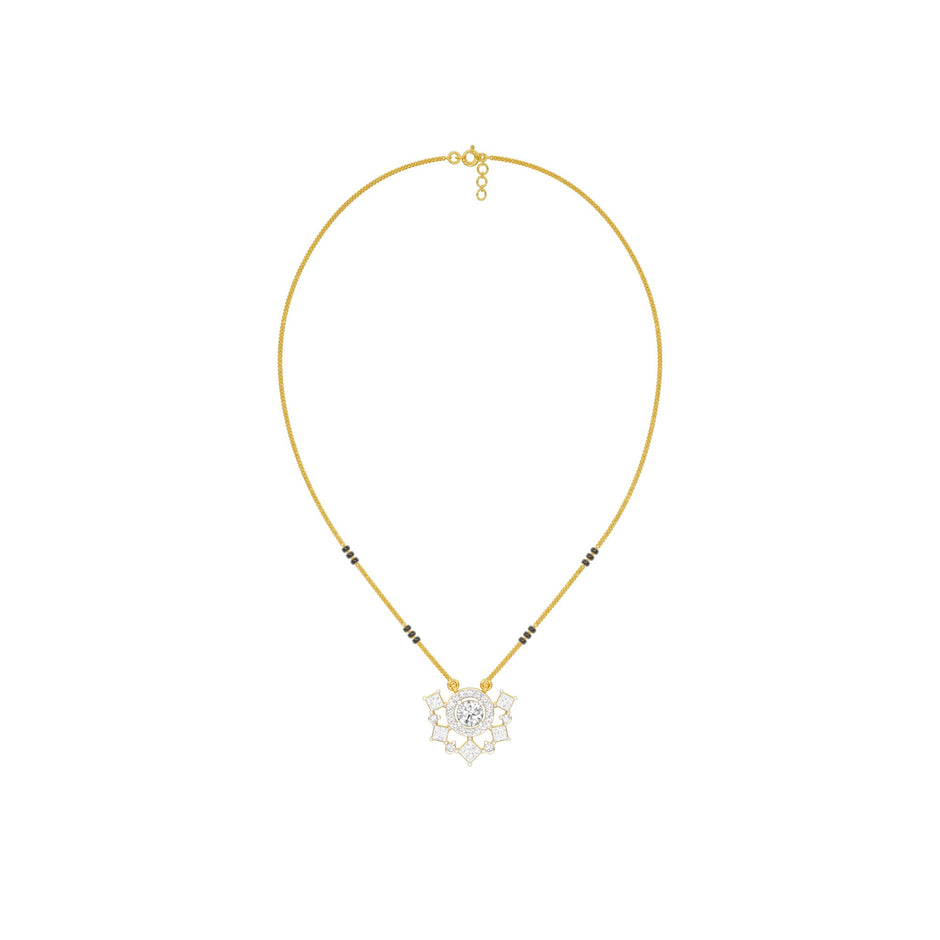 Daisy Love Diamond Mangalsutra 9 KT / Yellow Gold