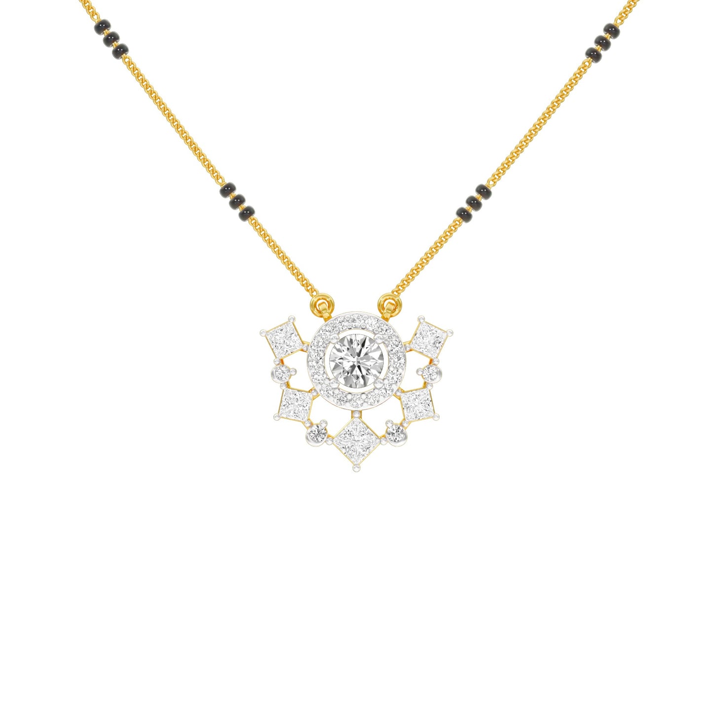 Daisy Love Diamond Mangalsutra 9 KT / Yellow Gold