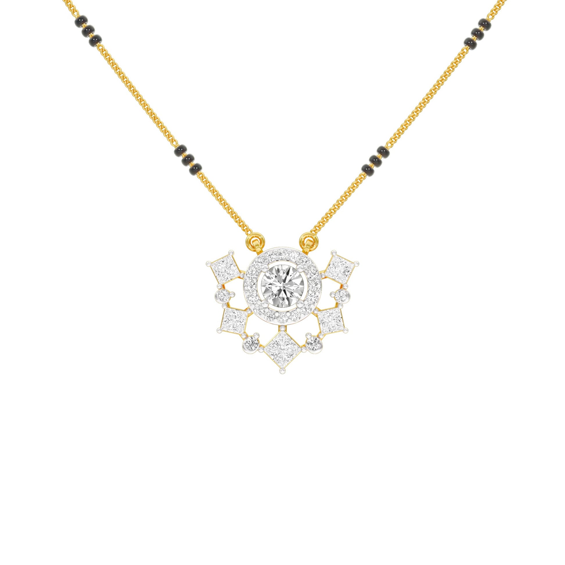 Daisy Love Diamond Mangalsutra 9 KT / Yellow Gold