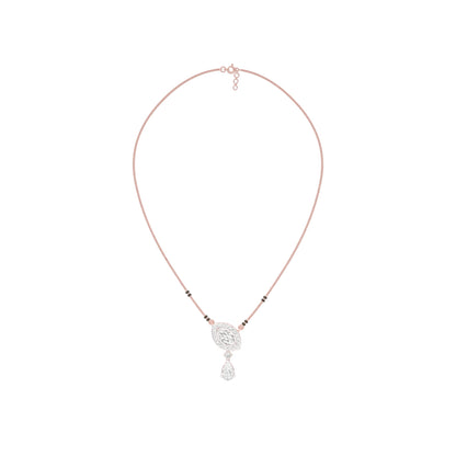Marquise & Pear Drop Diamond Mangalsutra 9 KT / Rose Gold