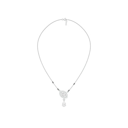 Marquise & Pear Drop Diamond Mangalsutra 9 KT / White Gold
