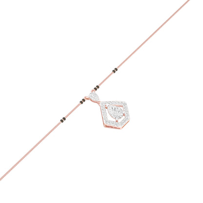 Petal Drop Diamond Mangalsutra 9 KT / Rose Gold