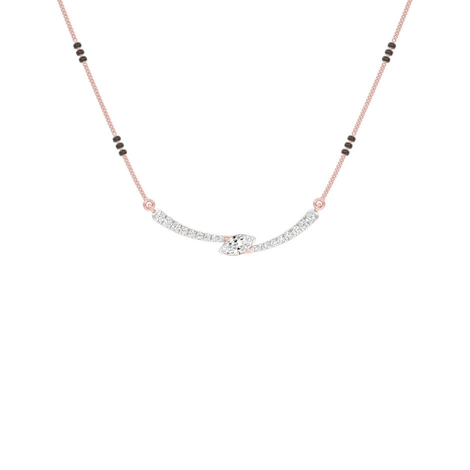 Marquise Embrace Diamond Mangalsutra 9 KT / Rose Gold