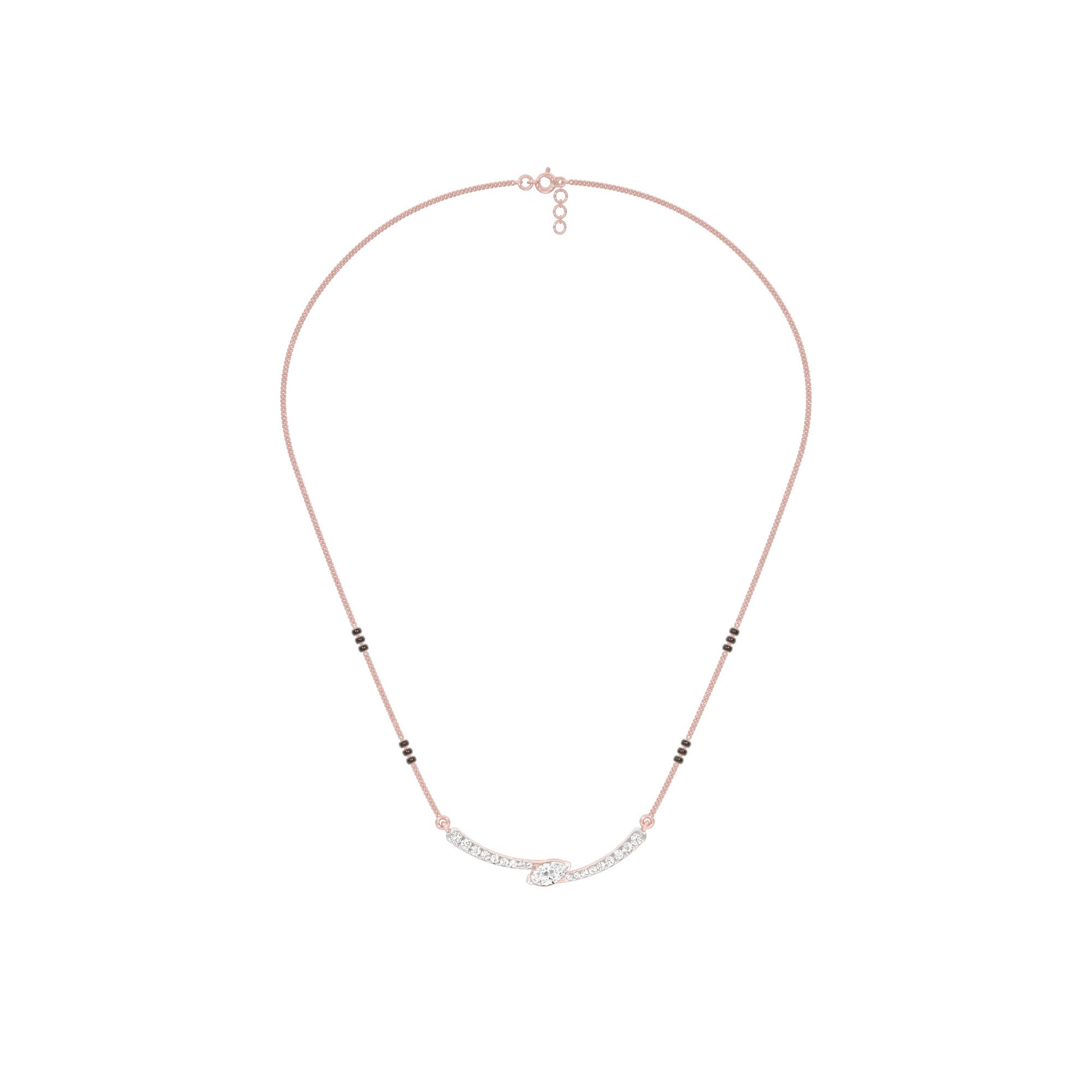 Marquise Embrace Diamond Mangalsutra 9 KT / Rose Gold