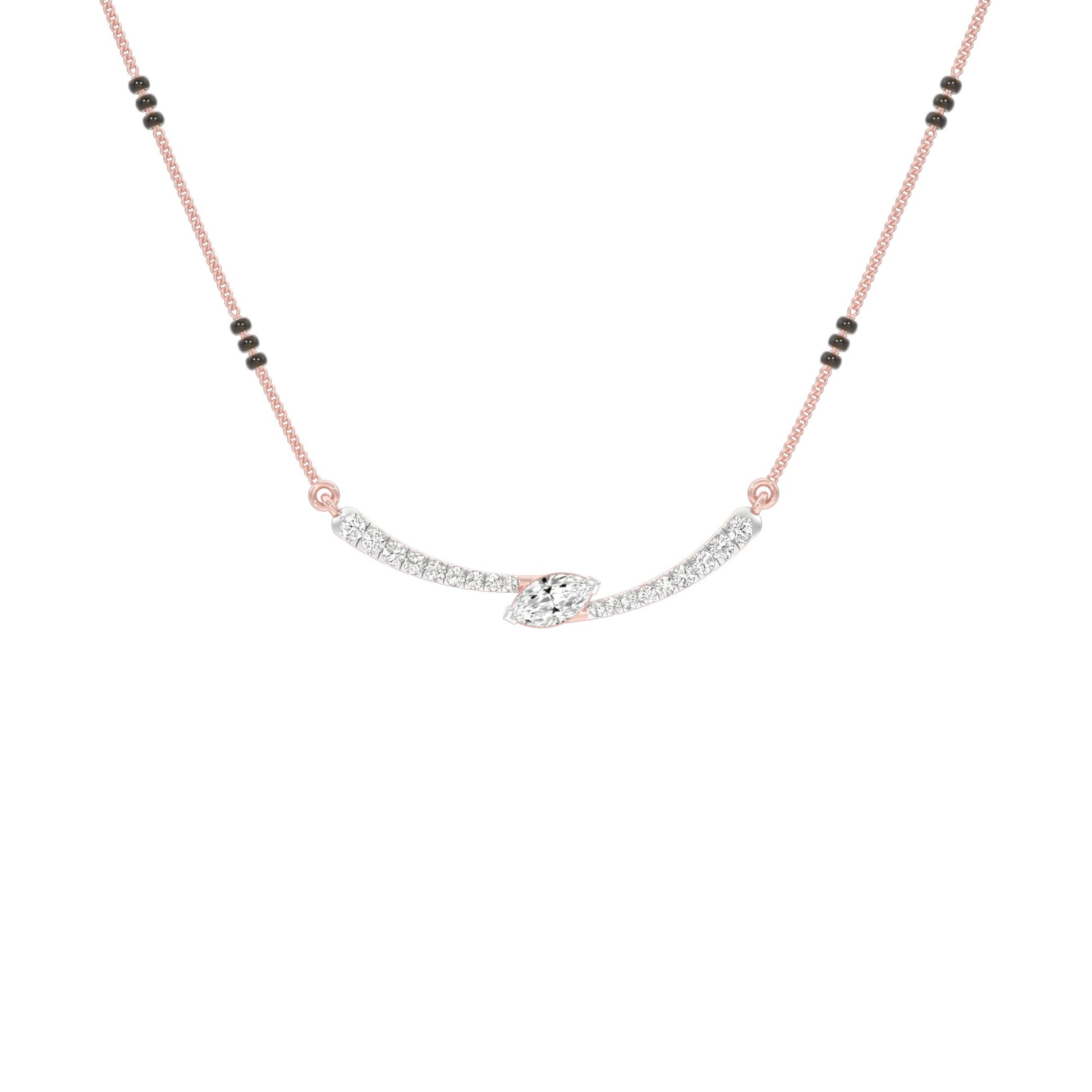 Marquise Embrace Diamond Mangalsutra 9 KT / Rose Gold