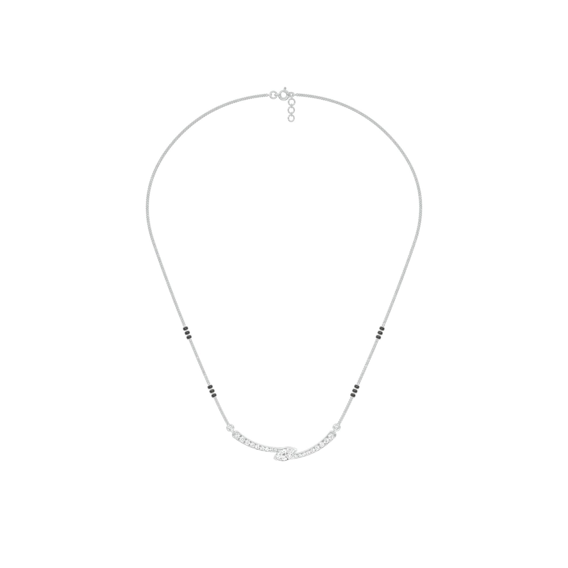 Marquise Embrace Diamond Mangalsutra 9 KT / White Gold