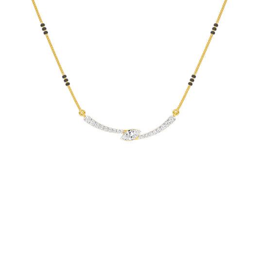 Marquise Embrace Diamond Mangalsutra 9 KT / Yellow Gold