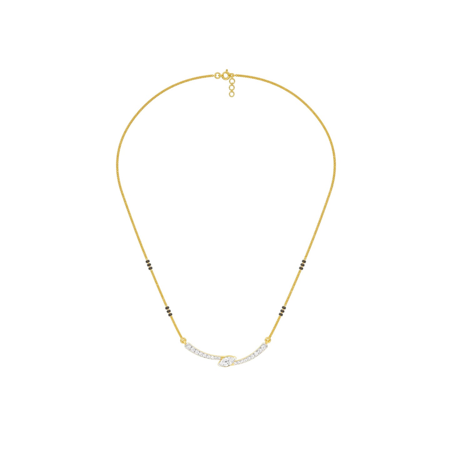 Marquise Embrace Diamond Mangalsutra 9 KT / Yellow Gold