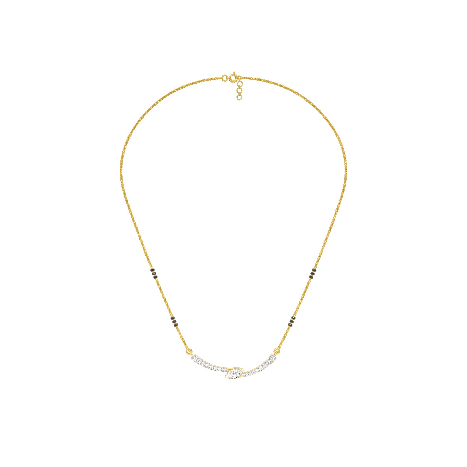 Marquise Embrace Diamond Mangalsutra 9 KT / Yellow Gold