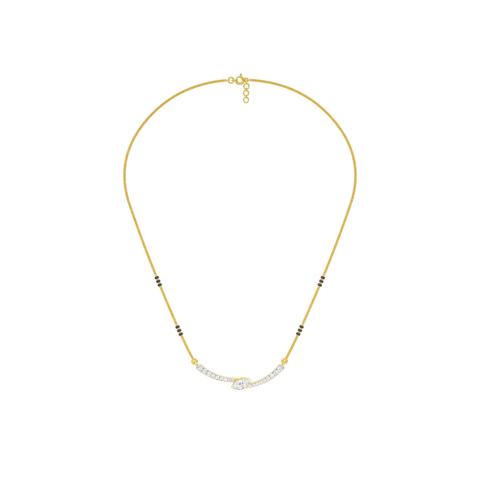 Marquise Embrace Diamond Mangalsutra 9 KT / Yellow Gold