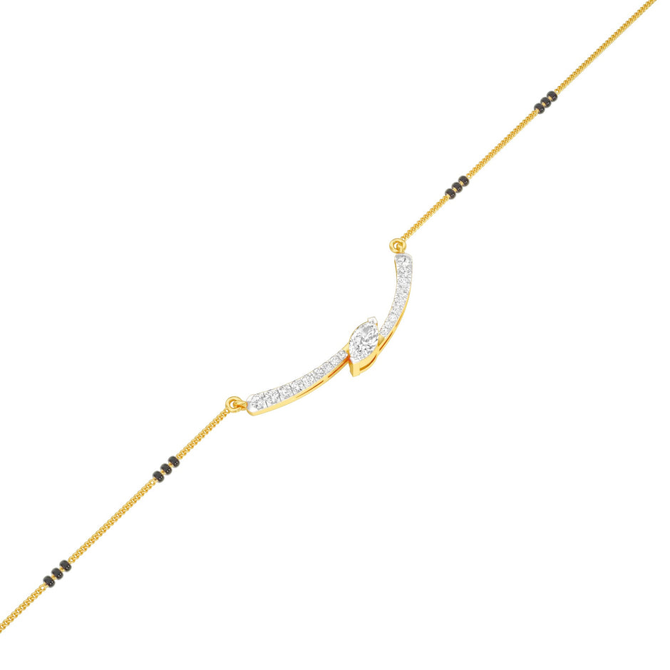 Marquise Embrace Diamond Mangalsutra 9 KT / Yellow Gold