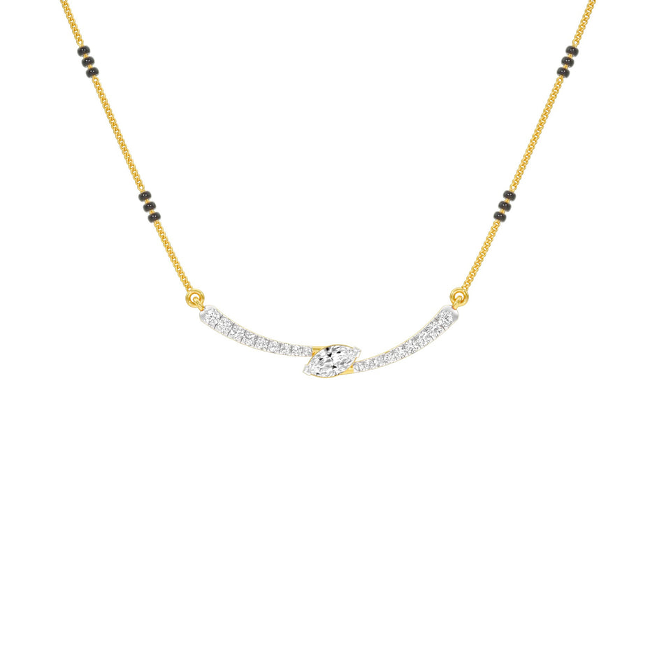 Marquise Embrace Diamond Mangalsutra 9 KT / Yellow Gold