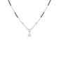 U-Shaped Pear Drop Diamond Mangalsutra 9 KT / Rose Gold