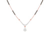 U-Shaped Pear Drop Diamond Mangalsutra 9 KT / Rose Gold