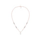 U-Shaped Pear Drop Diamond Mangalsutra 9 KT / Rose Gold