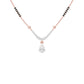 U-Shaped Pear Drop Diamond Mangalsutra 9 KT / Rose Gold