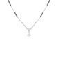 U-Shaped Pear Drop Diamond Mangalsutra 9 KT / White Gold
