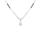 U-Shaped Pear Drop Diamond Mangalsutra 9 KT / White Gold