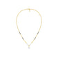 U-Shaped Pear Drop Diamond Mangalsutra 9 KT / Yellow Gold
