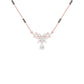 Glided Orchid Motif Diamond Mangalsutra 9 KT / Rose Gold