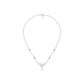 Glided Orchid Motif Diamond Mangalsutra 9 KT / Rose Gold