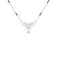 Glided Orchid Motif Diamond Mangalsutra 9 KT / White Gold