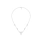Glided Orchid Motif Diamond Mangalsutra 9 KT / White Gold