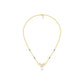 Glided Orchid Motif Diamond Mangalsutra 9 KT / Yellow Gold