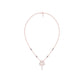 Pear Flower Drop Diamond Mangalsutra 9 KT / Rose Gold