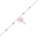 Pear Flower Drop Diamond Mangalsutra 9 KT / Rose Gold