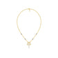 Pear Flower Drop Diamond Mangalsutra 9 KT / Yellow Gold