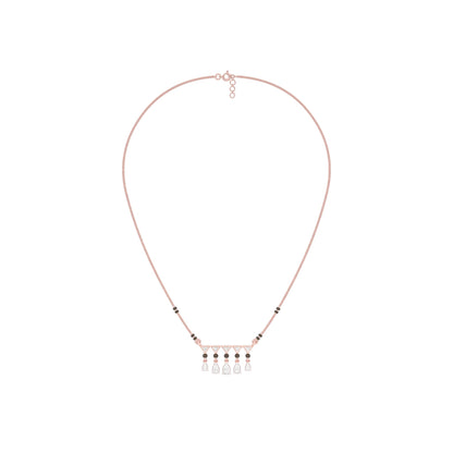Triangle Drops Diamond Mangalsutra 9 KT / Rose Gold