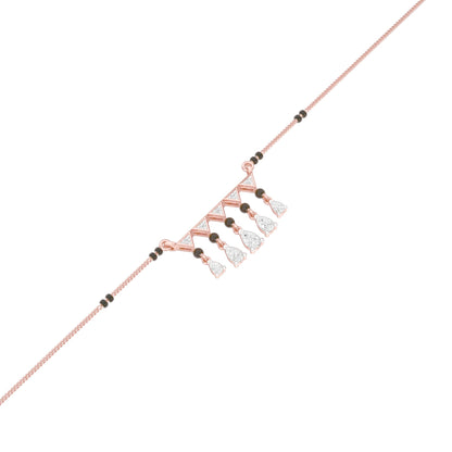Triangle Drops Diamond Mangalsutra 9 KT / Rose Gold