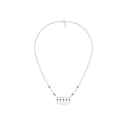 Triangle Drops Diamond Mangalsutra 9 KT / White Gold