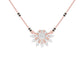 Sunburst Pear Diamond Mangalsutra 9 KT / Rose Gold