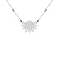 Sunburst Pear Diamond Mangalsutra 9 KT / White Gold
