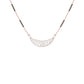 Crescent Arc Diamond Mangalsutra 9 KT / Rose Gold