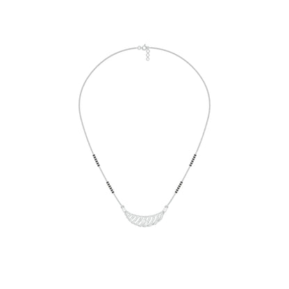 Crescent Arc Diamond Mangalsutra 9 KT / White Gold