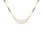 Crescent Arc Diamond Mangalsutra 9 KT / Yellow Gold